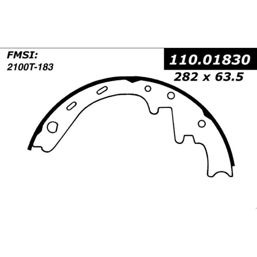 CENTRIC PARTS 111.01830 Centric Premium Brake Shoes