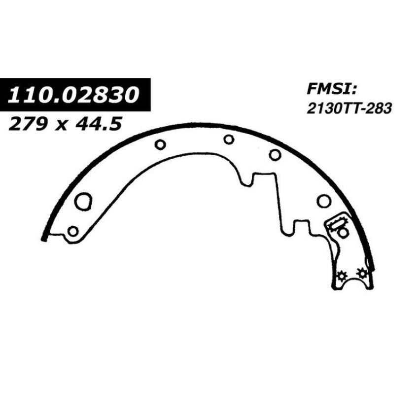 CENTRIC PARTS 111.02830 Centric Premium Brake Shoes
