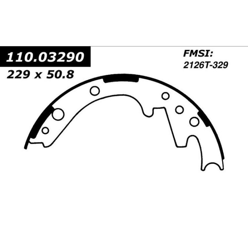 CENTRIC PARTS 111.03290 Centric Premium Brake Shoes