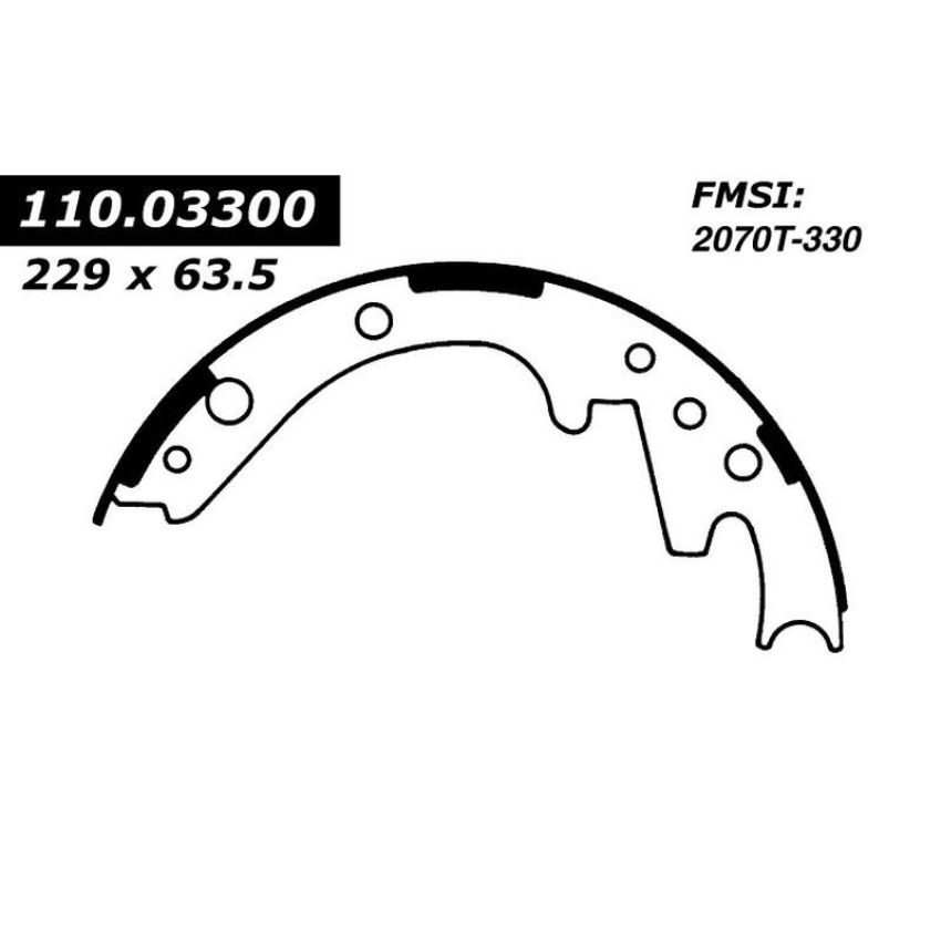 CENTRIC PARTS 111.03300 Centric Premium Brake Shoes