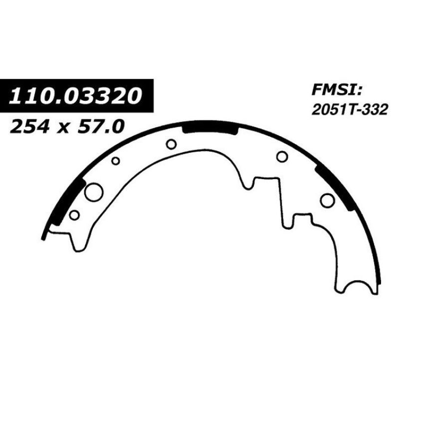 CENTRIC PARTS 111.03320 Centric Premium Brake Shoes