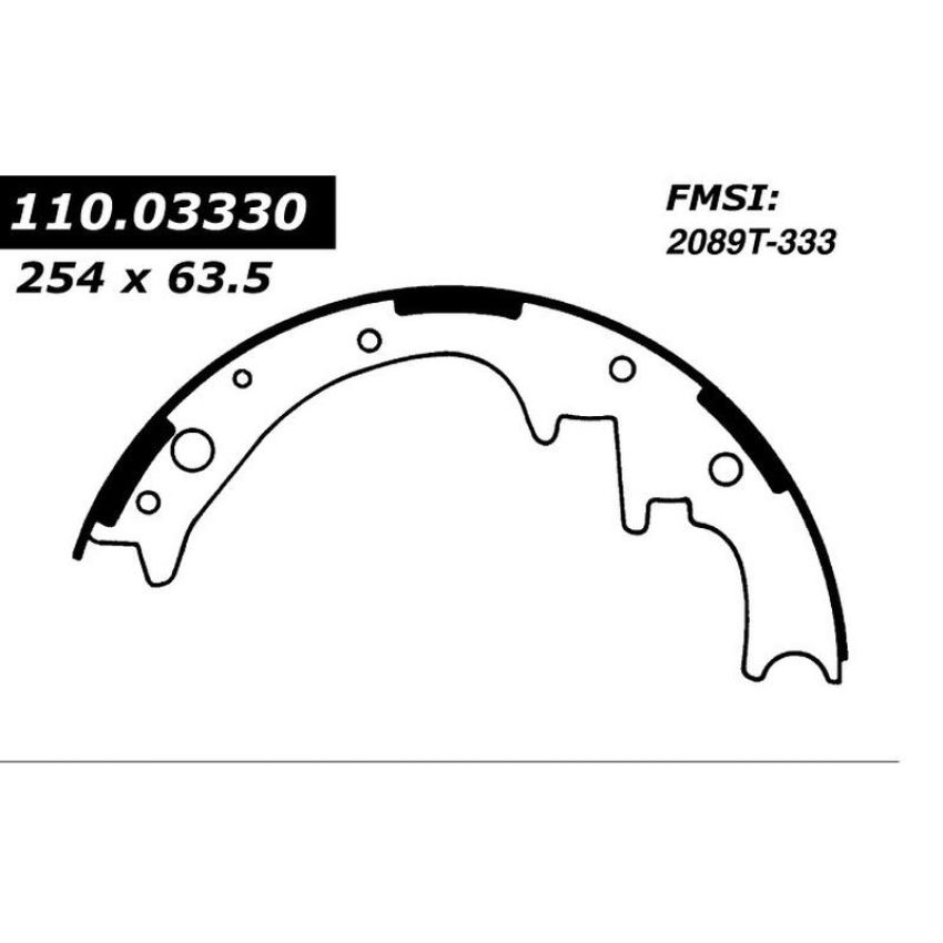 CENTRIC PARTS 111.03330 Centric Premium Brake Shoes