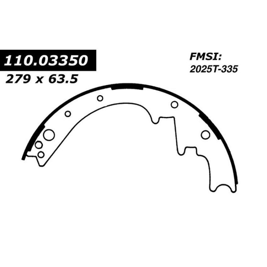 CENTRIC PARTS 111.03350 Centric Premium Brake Shoes