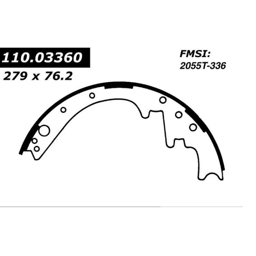 CENTRIC PARTS 111.03360 Centric Premium Brake Shoes
