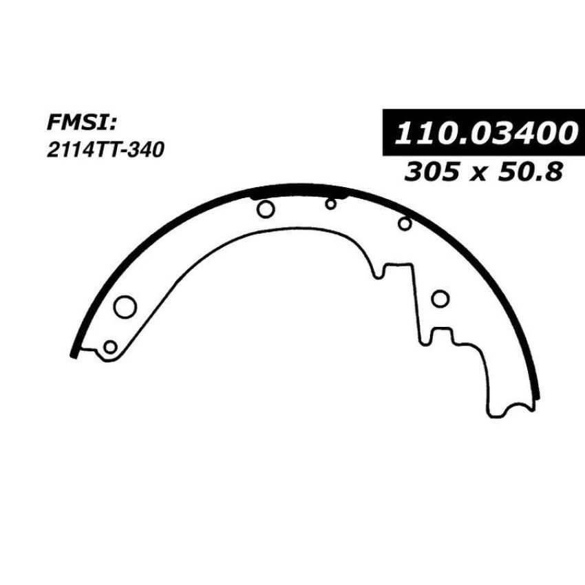 CENTRIC PARTS 111.03400 Centric Premium Brake Shoes