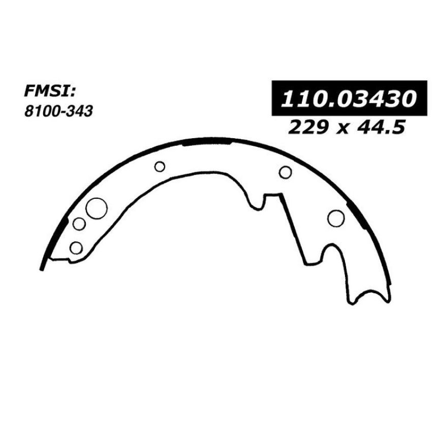 CENTRIC PARTS 111.03430 Centric Premium Brake Shoes