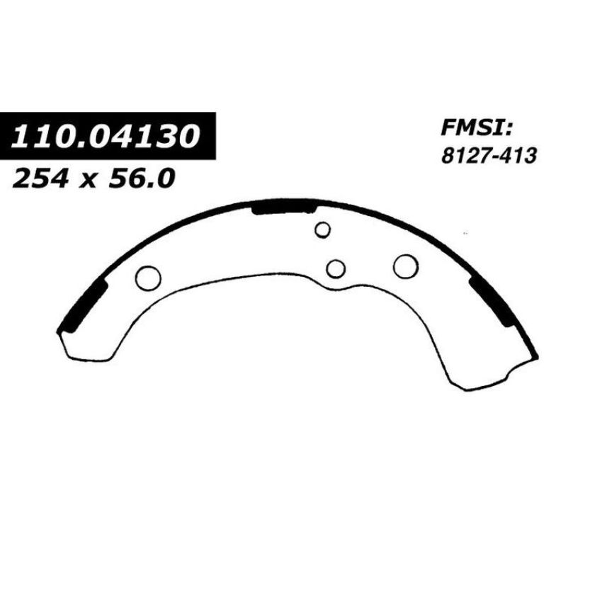 CENTRIC PARTS 111.04130 Centric Premium Brake Shoes