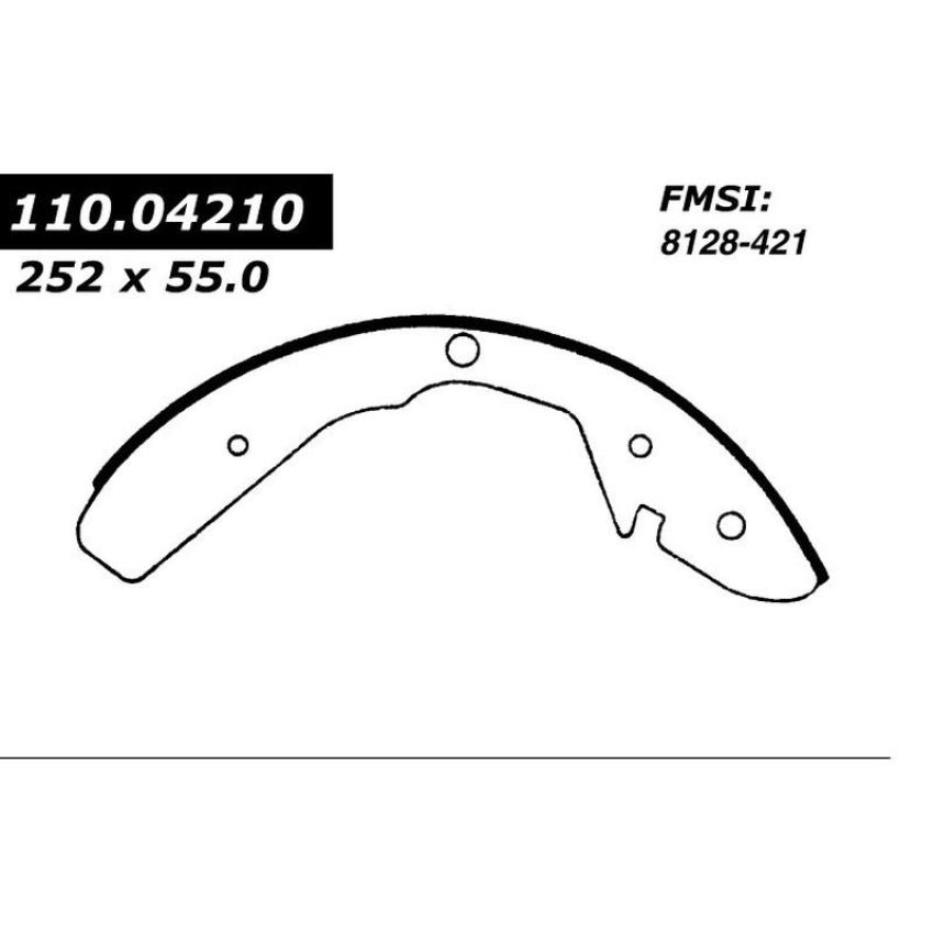 CENTRIC PARTS 111.04210 Centric Premium Brake Shoes