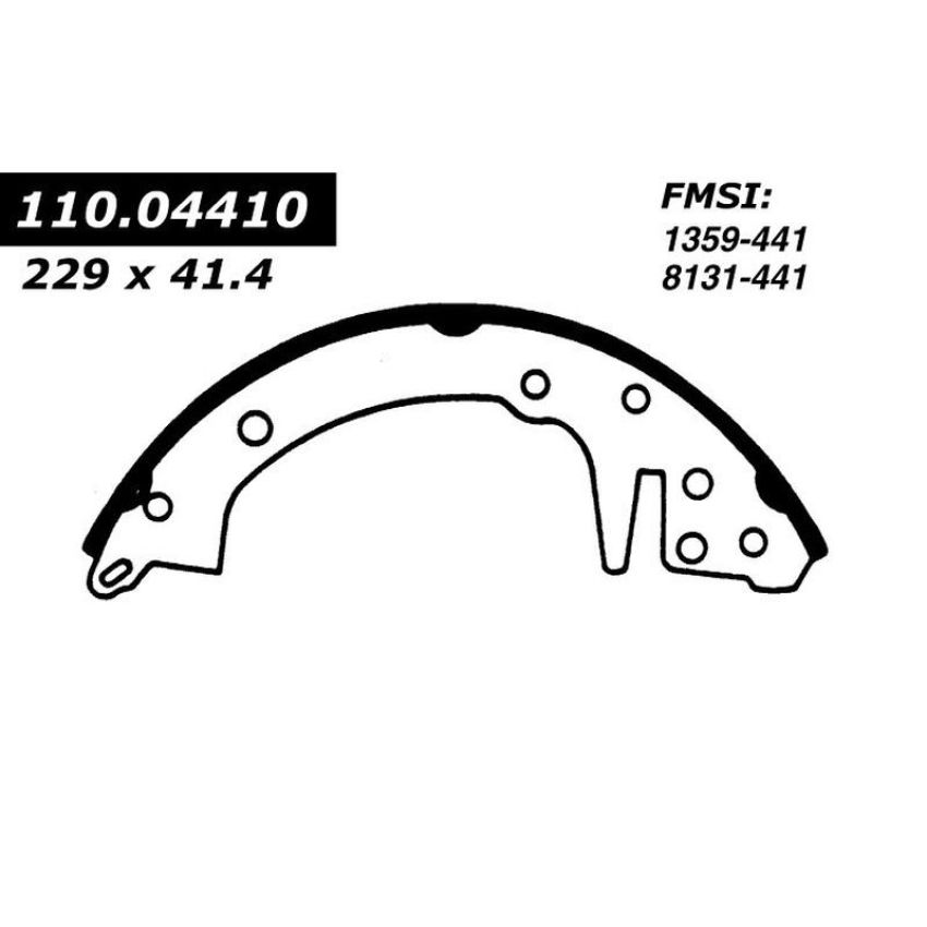 CENTRIC PARTS 111.04410 Centric Premium Brake Shoes