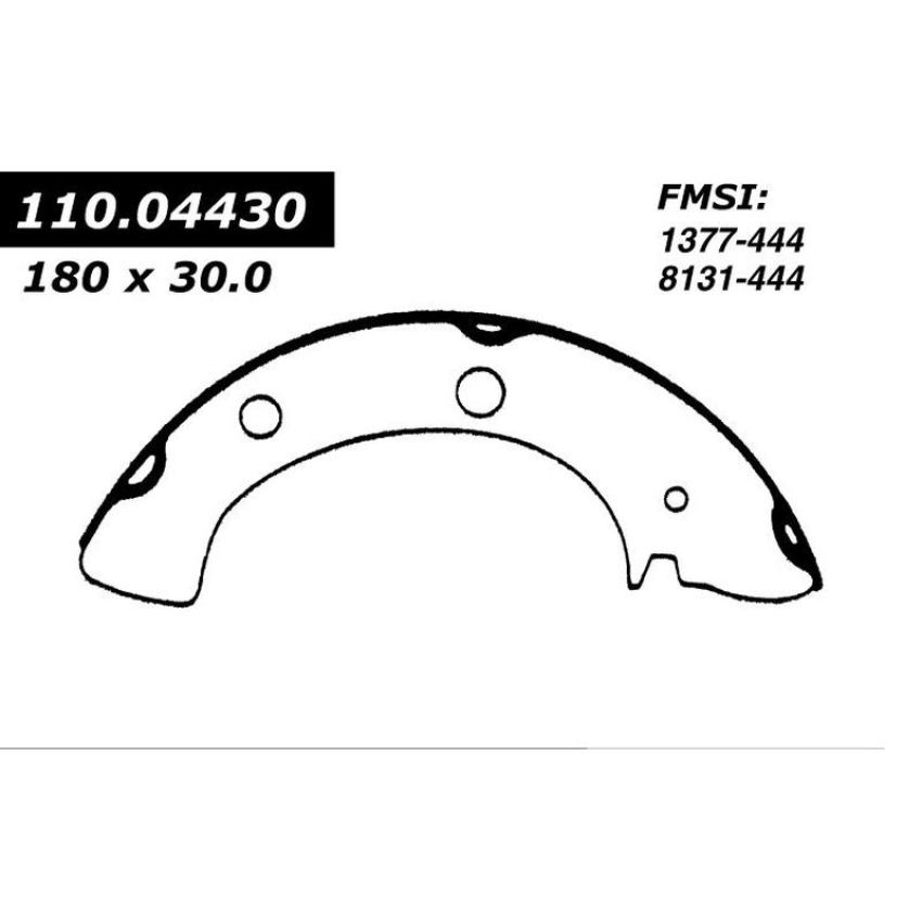 CENTRIC PARTS 111.04430 Centric Premium Brake Shoes