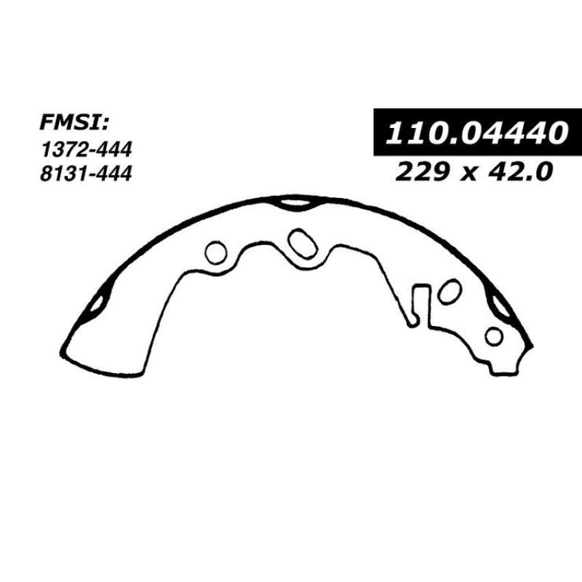 CENTRIC PARTS 111.04440 Centric Premium Brake Shoes