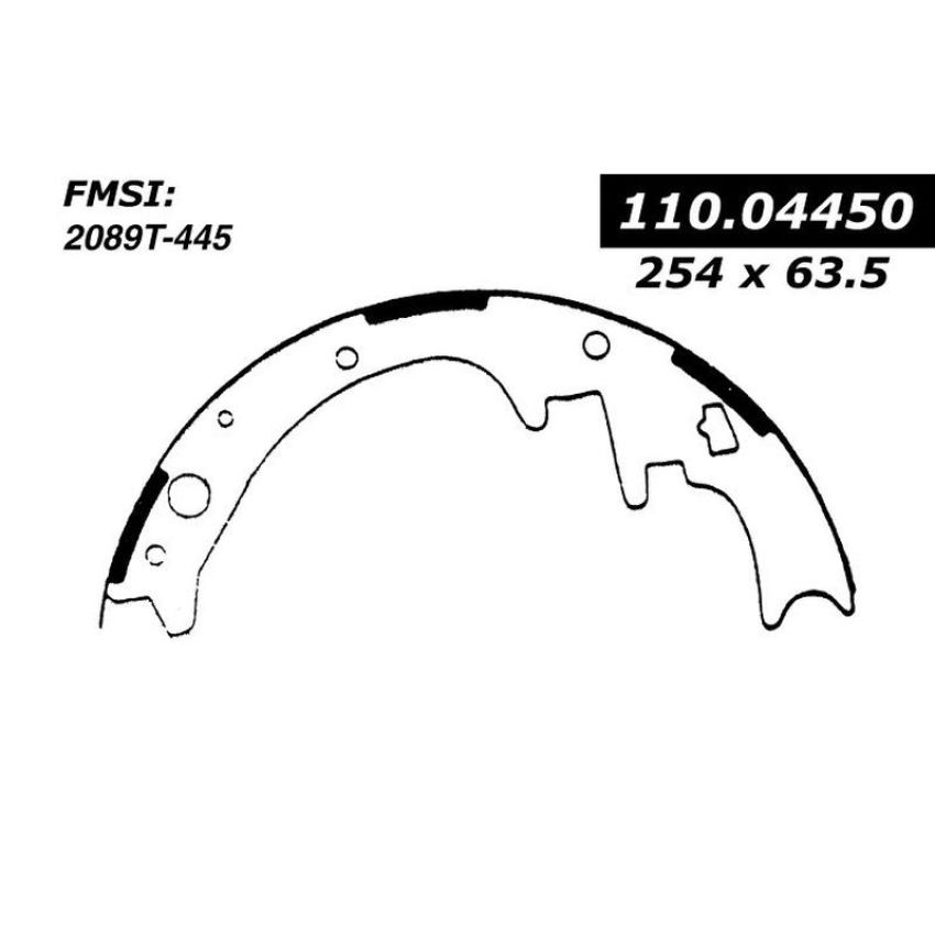 CENTRIC PARTS 111.04450 Centric Premium Brake Shoes