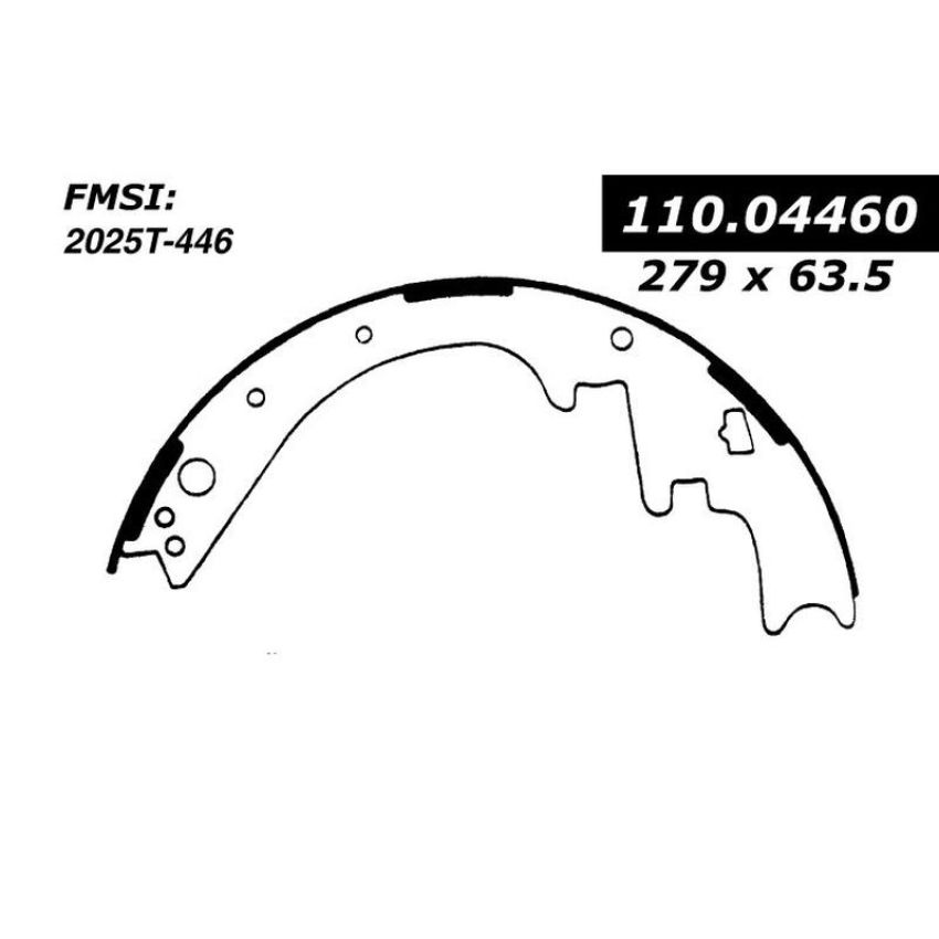 CENTRIC PARTS 111.04460 Centric Premium Brake Shoes