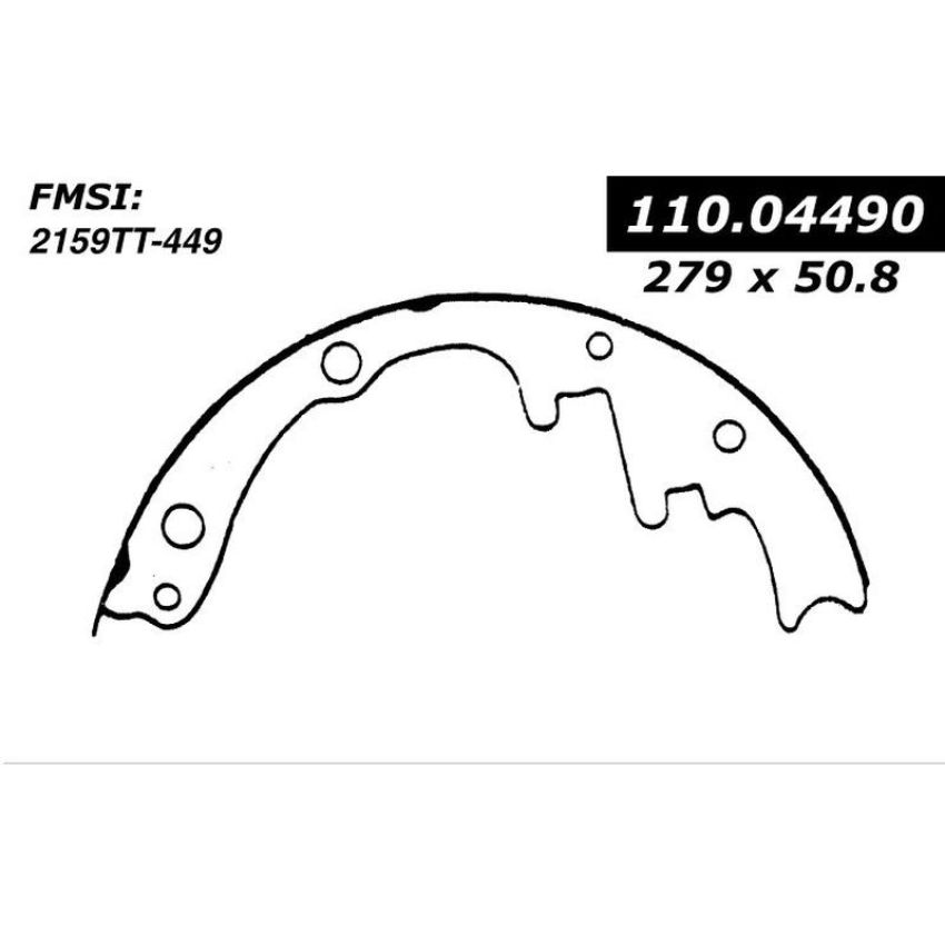 CENTRIC PARTS 111.04490 Centric Premium Brake Shoes
