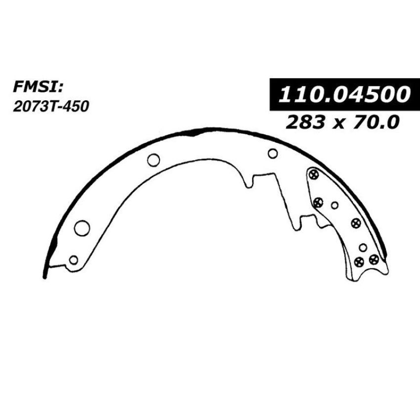 CENTRIC PARTS 111.04500 Centric Premium Brake Shoes