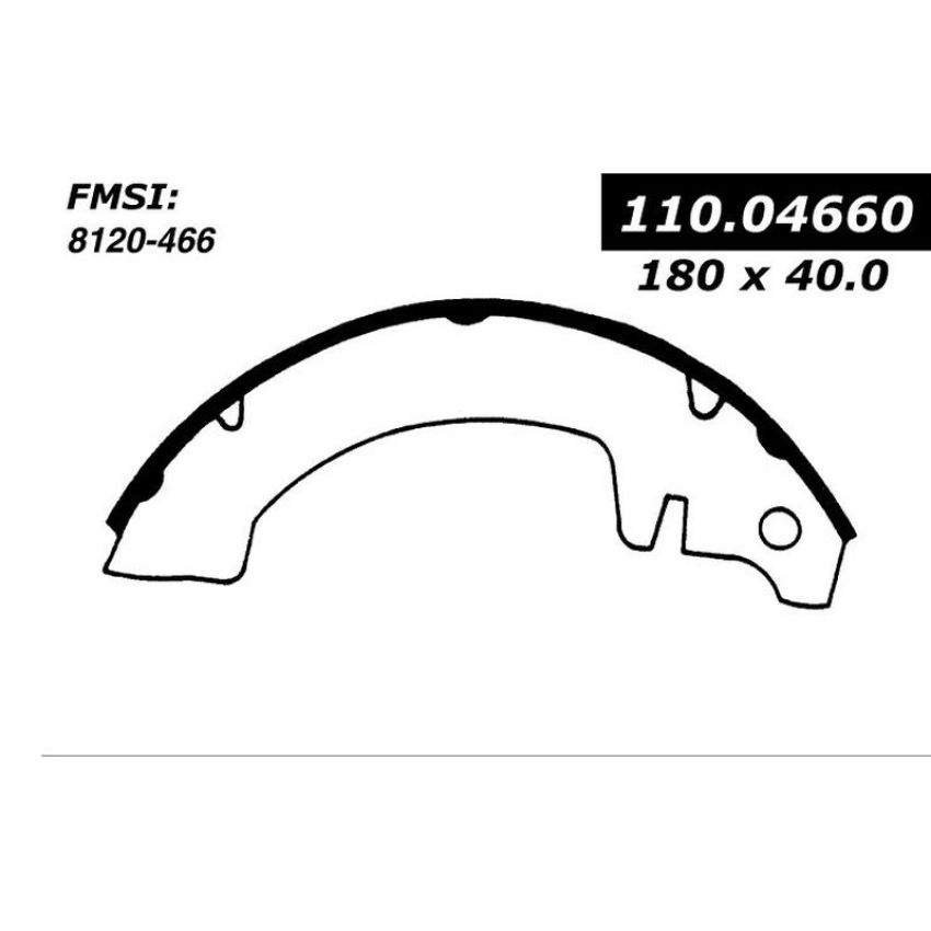 CENTRIC PARTS 111.04660 Centric Premium Brake Shoes