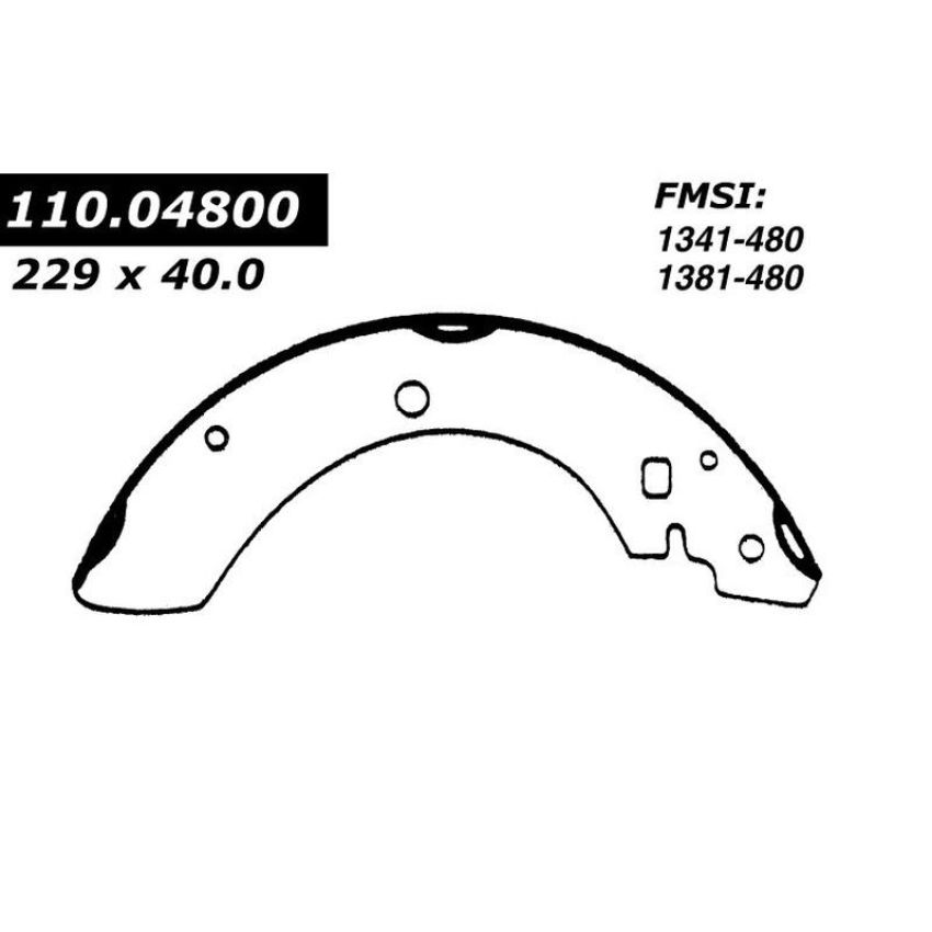 CENTRIC PARTS 111.04800 Centric Premium Brake Shoes