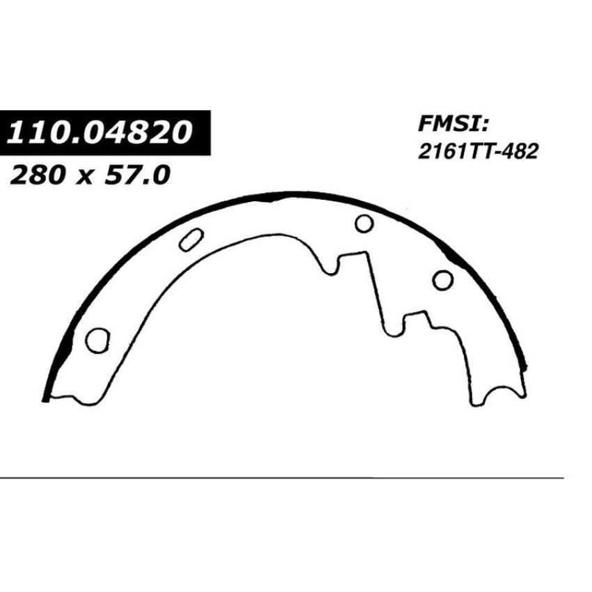 CENTRIC PARTS 111.04820 Centric Premium Brake Shoes