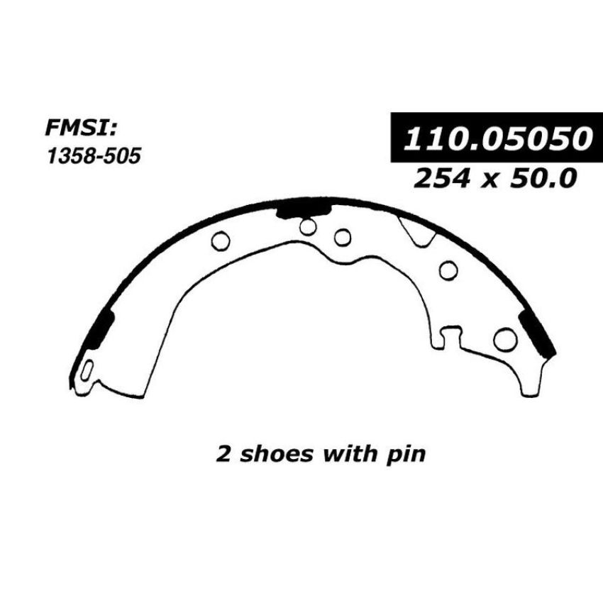 CENTRIC PARTS 111.05050 Centric Premium Brake Shoes