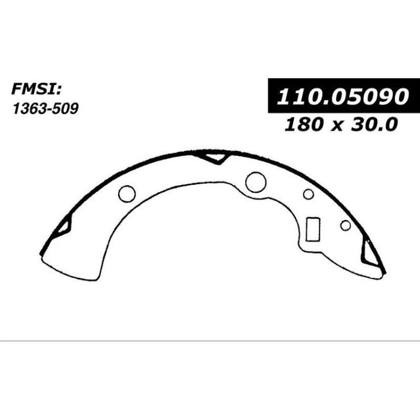 CENTRIC PARTS 111.05090 Centric Premium Brake Shoes