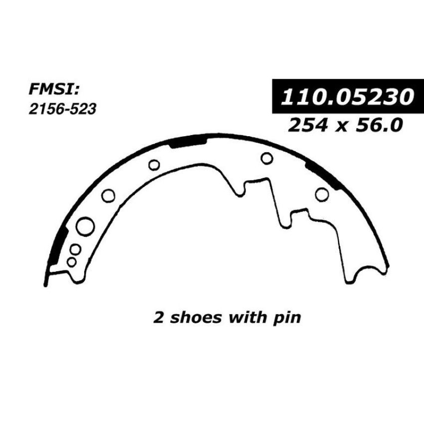 CENTRIC PARTS 111.05230 Centric Premium Brake Shoes