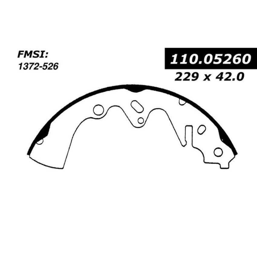 CENTRIC PARTS 111.05260 Centric Premium Brake Shoes