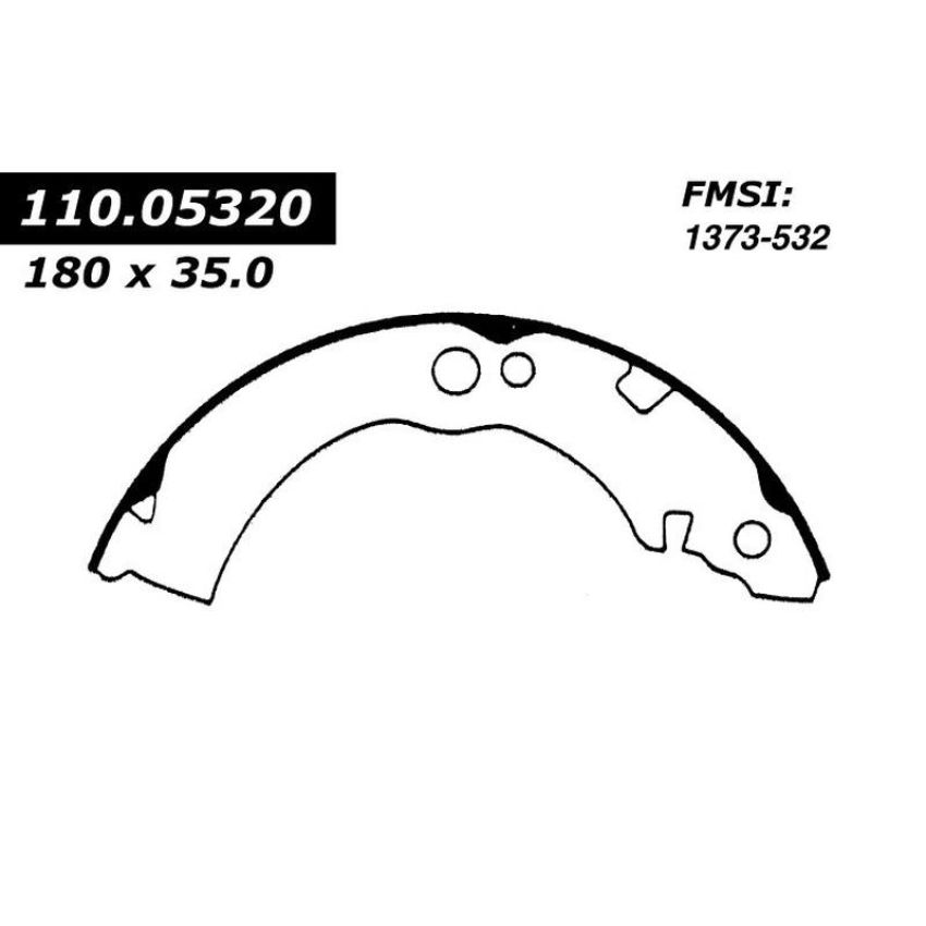 CENTRIC PARTS 111.05320 Centric Premium Brake Shoes