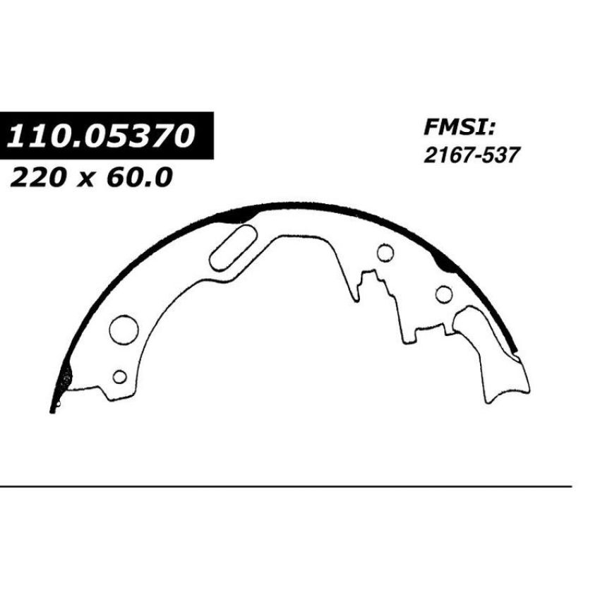 CENTRIC PARTS 111.05370 Centric Premium Brake Shoes