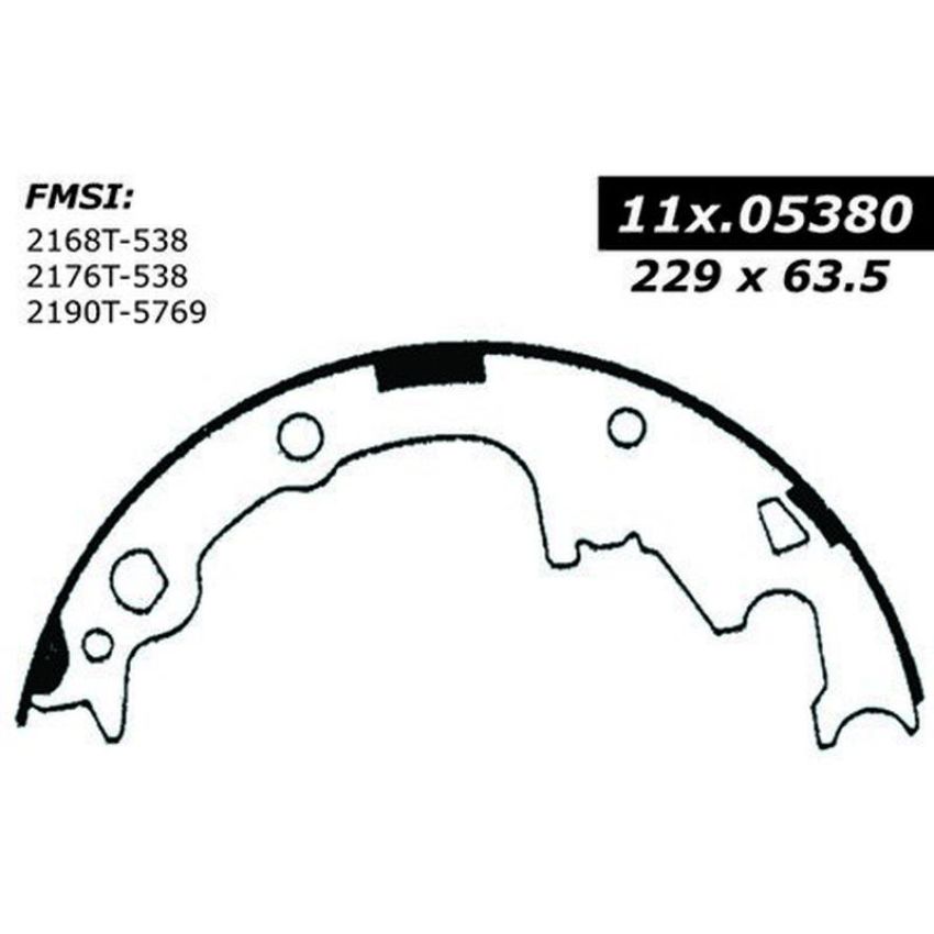 CENTRIC PARTS 111.05380 Centric Premium Brake Shoes