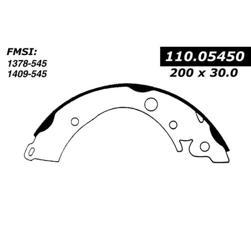 CENTRIC PARTS 111.05450 Centric Premium Brake Shoes