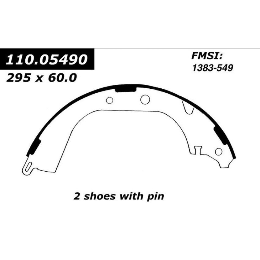 CENTRIC PARTS 111.05490 Centric Premium Brake Shoes