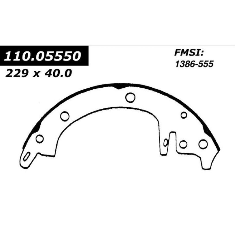 CENTRIC PARTS 111.05550 Centric Premium Brake Shoes