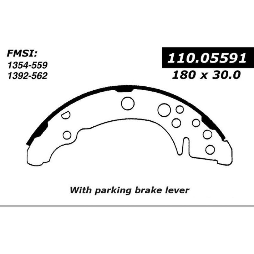 CENTRIC PARTS 111.05591 Centric Premium Brake Shoes