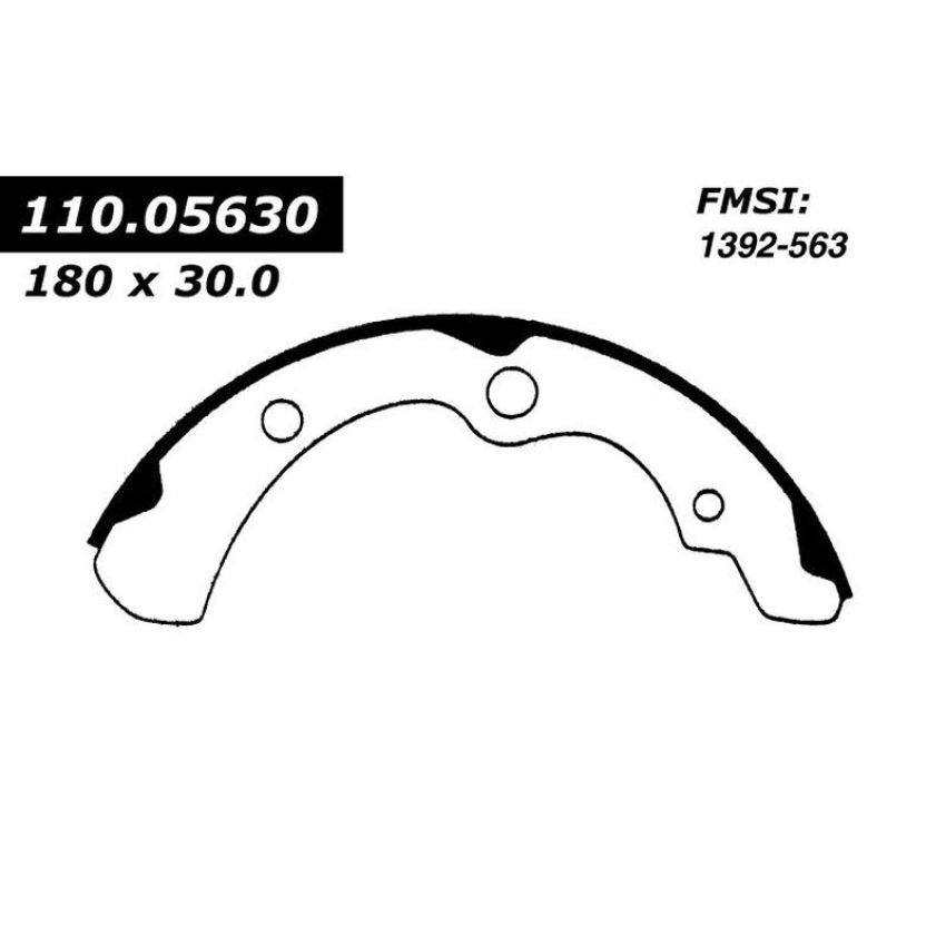 CENTRIC PARTS 111.05630 Centric Premium Brake Shoes
