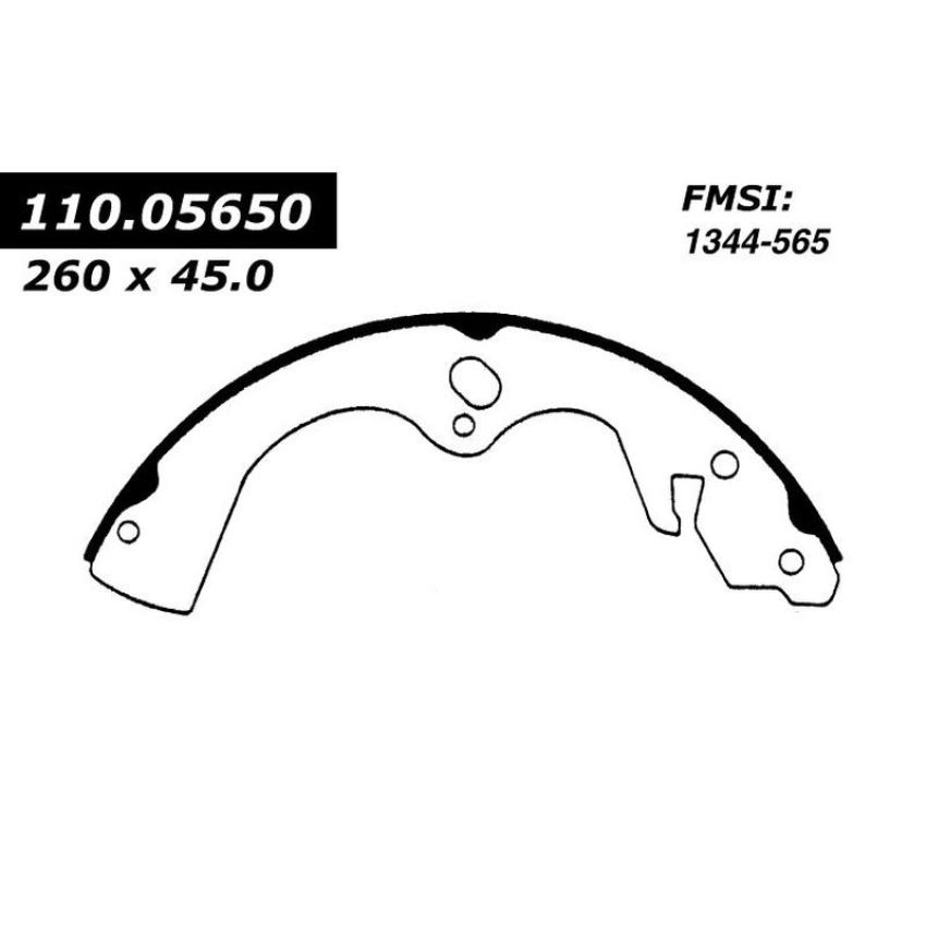 CENTRIC PARTS 111.05650 Centric Premium Brake Shoes