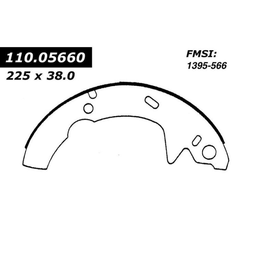 CENTRIC PARTS 111.05660 Centric Premium Brake Shoes
