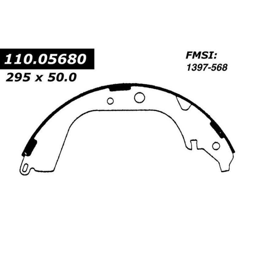 CENTRIC PARTS 111.05680 Centric Premium Brake Shoes