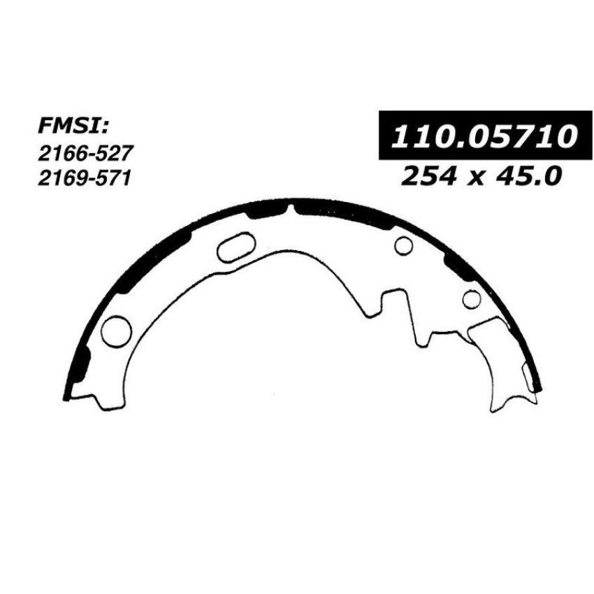 CENTRIC PARTS 111.05710 Centric Premium Brake Shoes