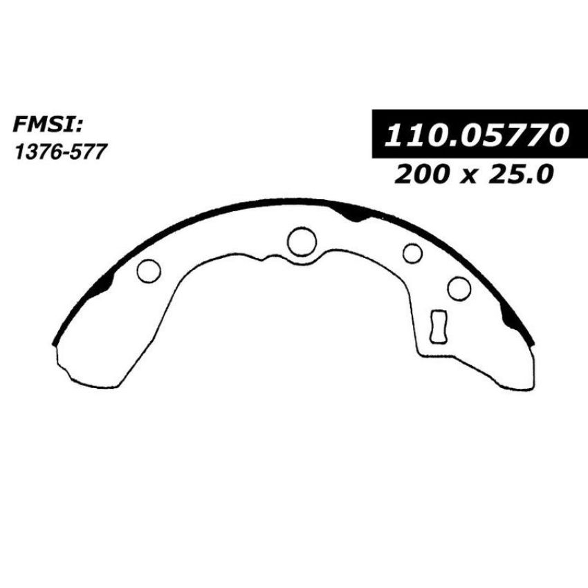 CENTRIC PARTS 111.05770 Centric Premium Brake Shoes