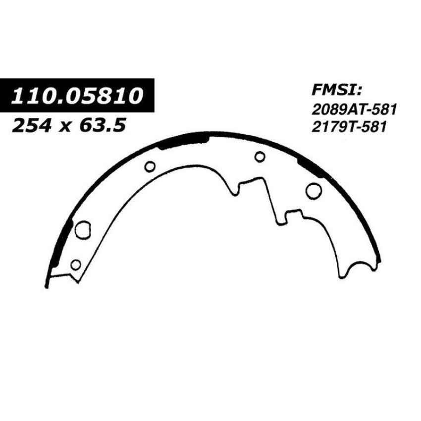 CENTRIC PARTS 111.05810 Centric Premium Brake Shoes