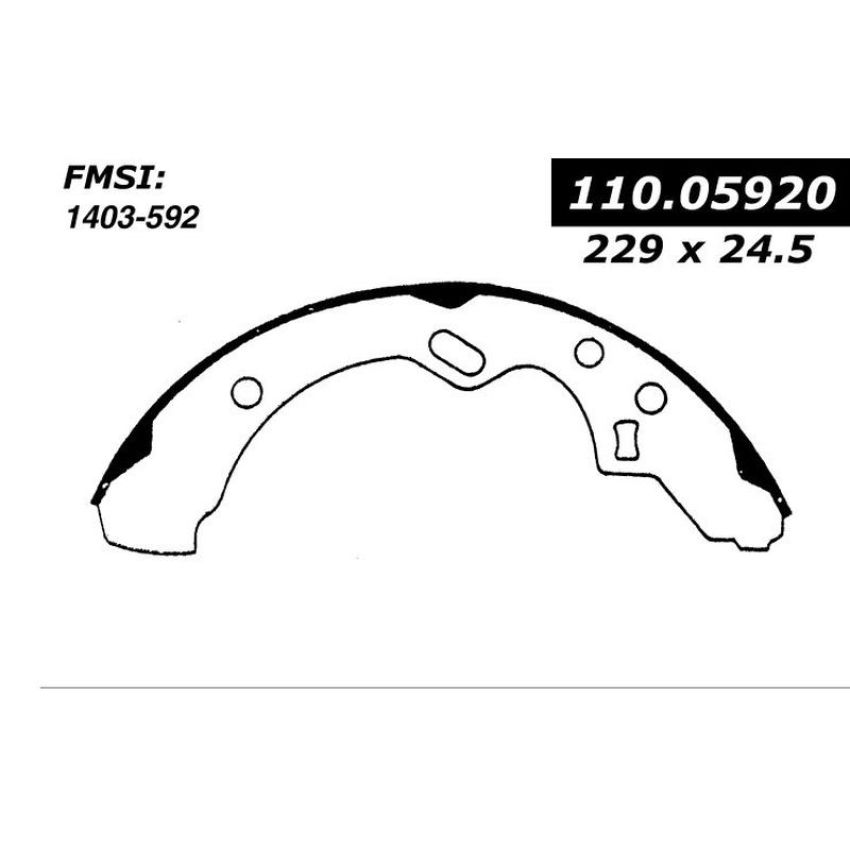 CENTRIC PARTS 111.05920 Centric Premium Brake Shoes