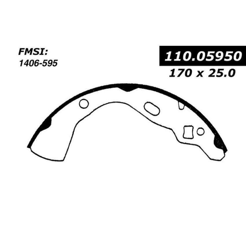 CENTRIC PARTS 111.05950 Centric Premium Brake Shoes