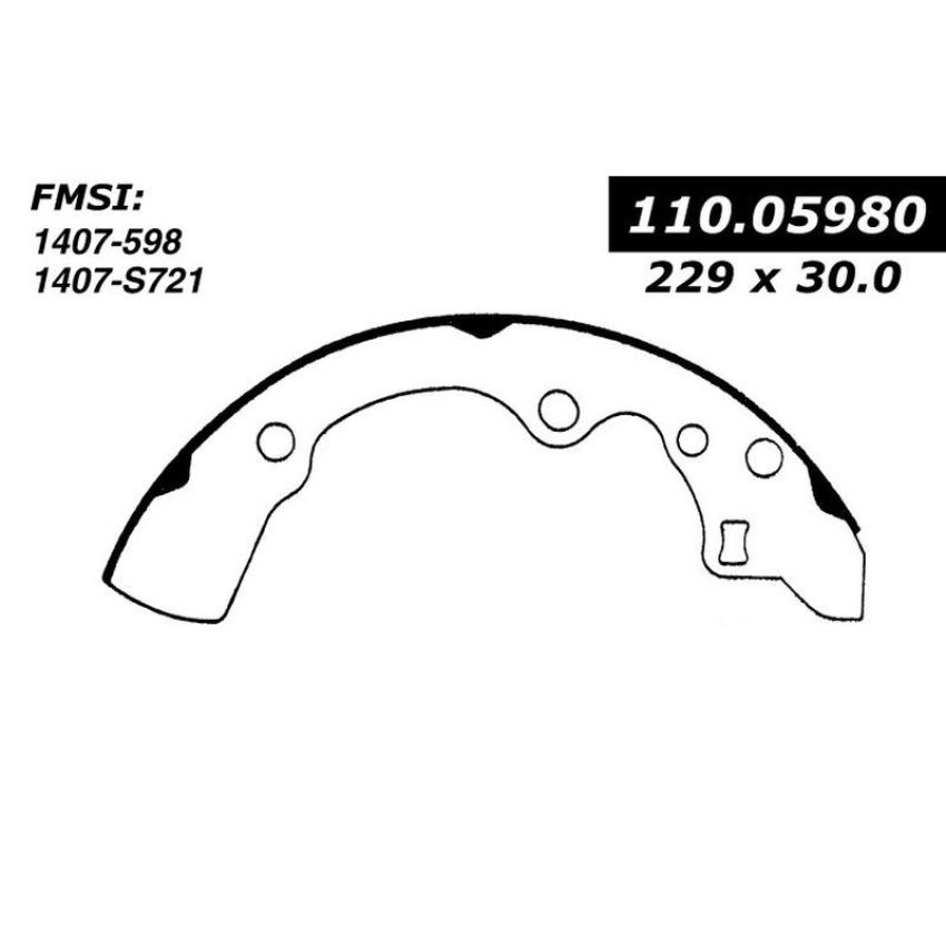 CENTRIC PARTS 111.05980 Centric Premium Brake Shoes