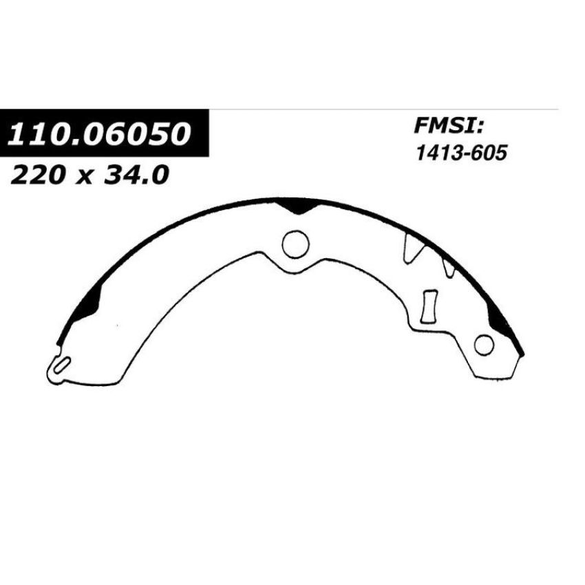 CENTRIC PARTS 111.06050 Centric Premium Brake Shoes