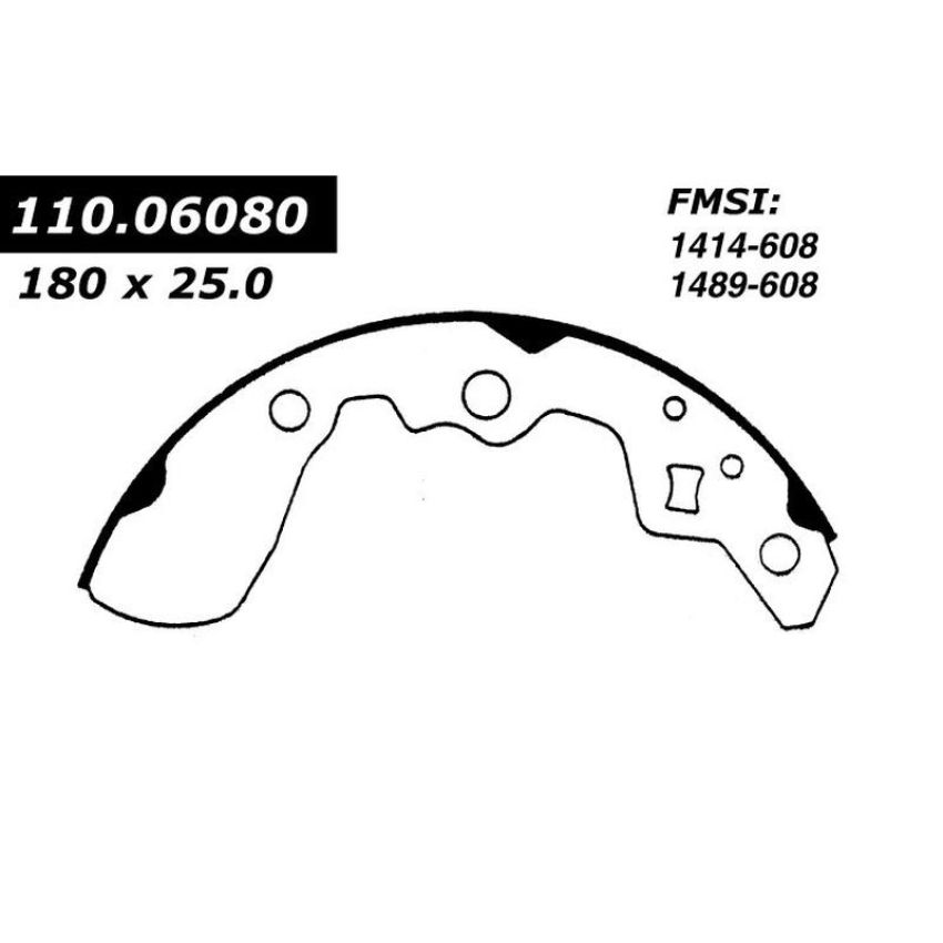 CENTRIC PARTS 111.06080 Centric Premium Brake Shoes
