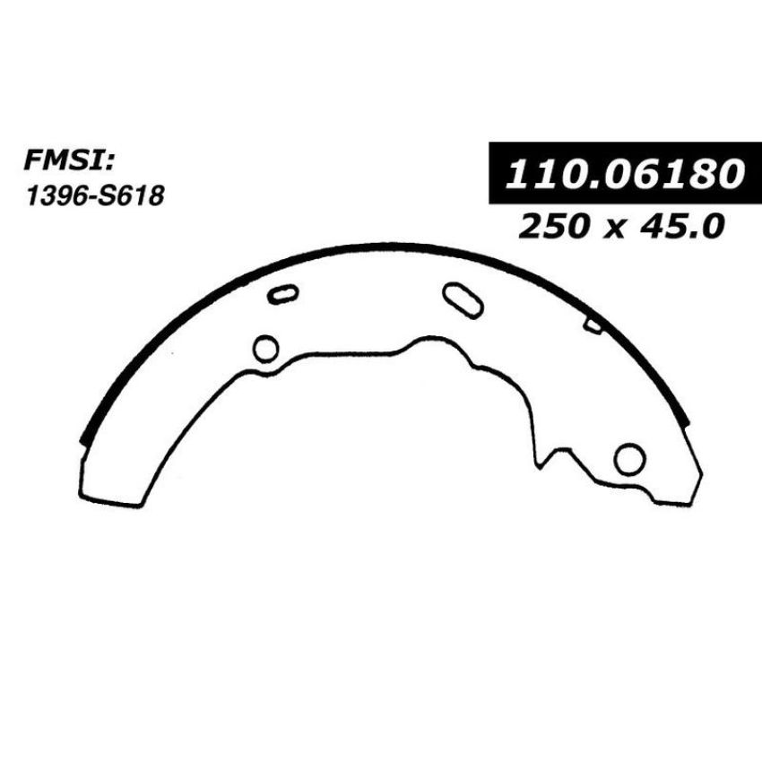 CENTRIC PARTS 111.06180 Centric Premium Brake Shoes