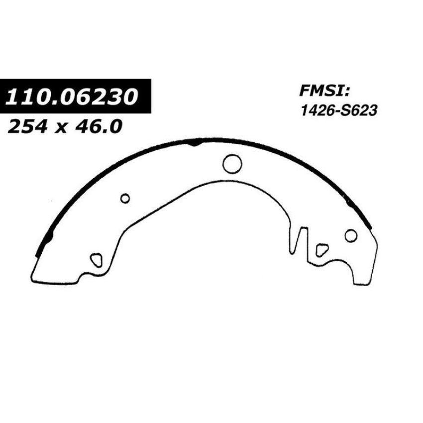CENTRIC PARTS 111.06230 Centric Premium Brake Shoes
