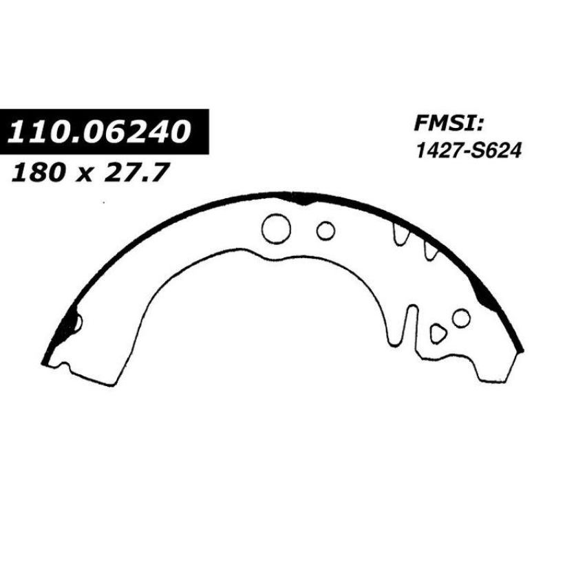 CENTRIC PARTS 111.06240 Centric Premium Brake Shoes