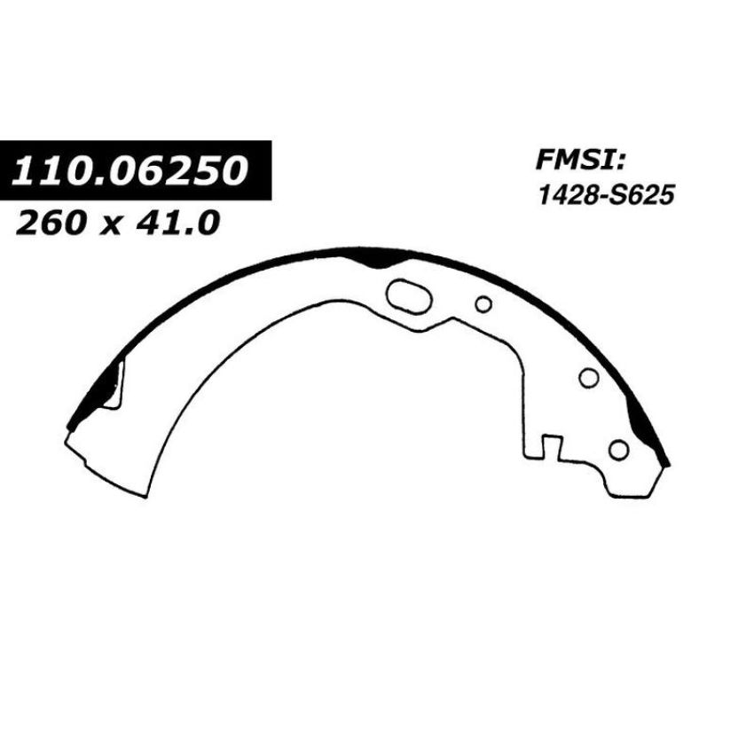 CENTRIC PARTS 111.06250 Centric Premium Brake Shoes