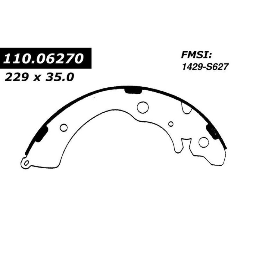 CENTRIC PARTS 111.06270 Centric Premium Brake Shoes